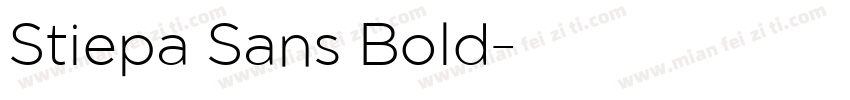 Stiepa Sans Bold字体转换